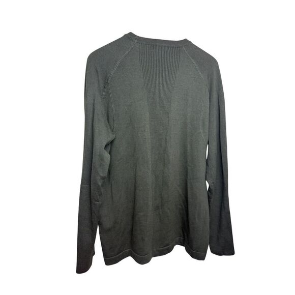 SmartWool Olive Green Crew Neck Merino Wool Blend Sweater Men's Sz. L - Picture 5 of 7